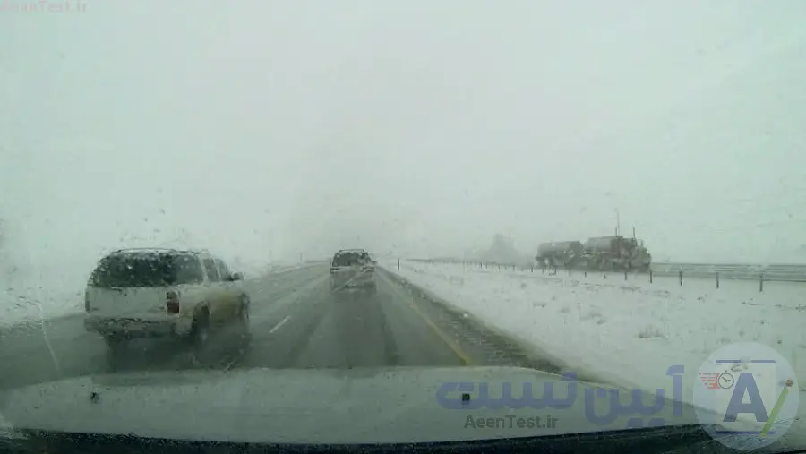 رانندگی در برف و باران
